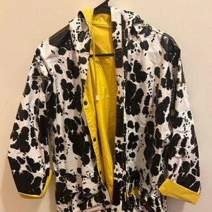 Vintage Cow Print Raincoat